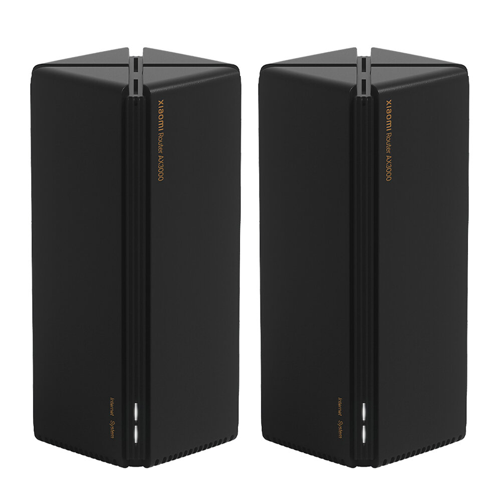 [2 Stuks] Xiaomi AX3000 WiFi6 Draadloze Router 2-Pack 3000Mbps 256MB Dual Band Thuis WiFi Router 5G 160MHz Ondersteuning IPv6 OFDMA Mesh Router 2022