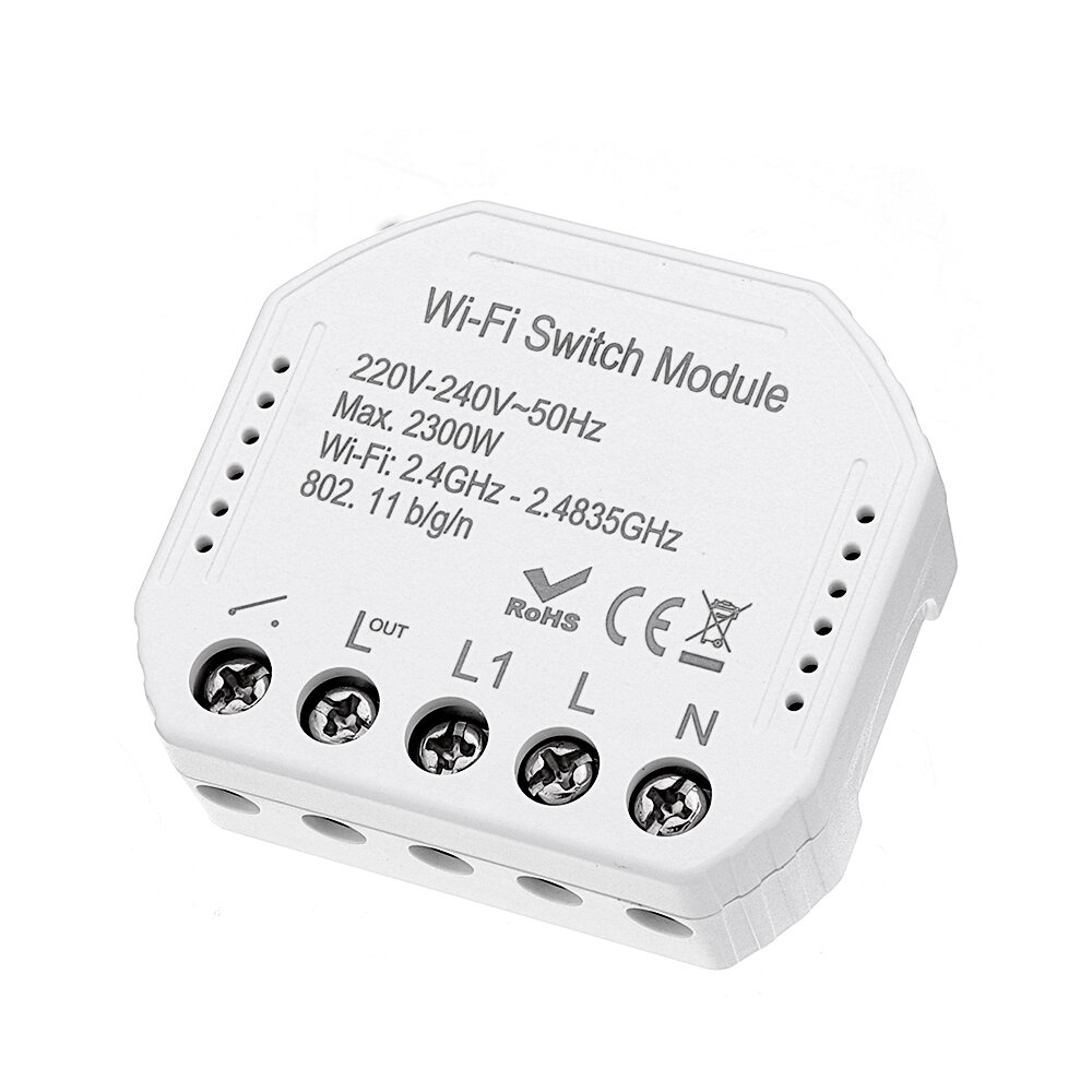 

MoesHouse WIFI Smart Light Switch Diy Breaker Module Smart Life/Tuya APP Remote Control Works With Alexa Google Home 1/2