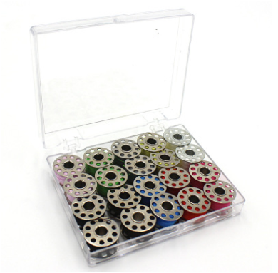 20 Color Metal Bobbins Cotton Sewing Thread Spools Sewing Machine Accessories Sewing Spool Set