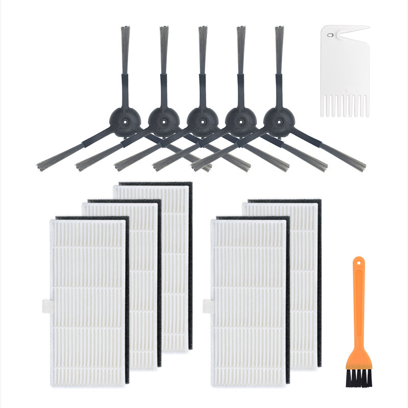 

12pcs Replacements for Xiaomi Viomi S9 Vacuum Cleaner Parts Accessories Side Brushes*5 HEPA Filters*5 Cleaning Tools*2 [