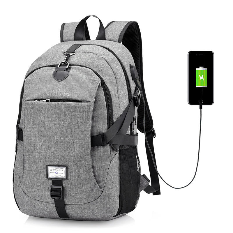 Рюкзак для путешествий с USB-портом для зарядки и защитой от кражи