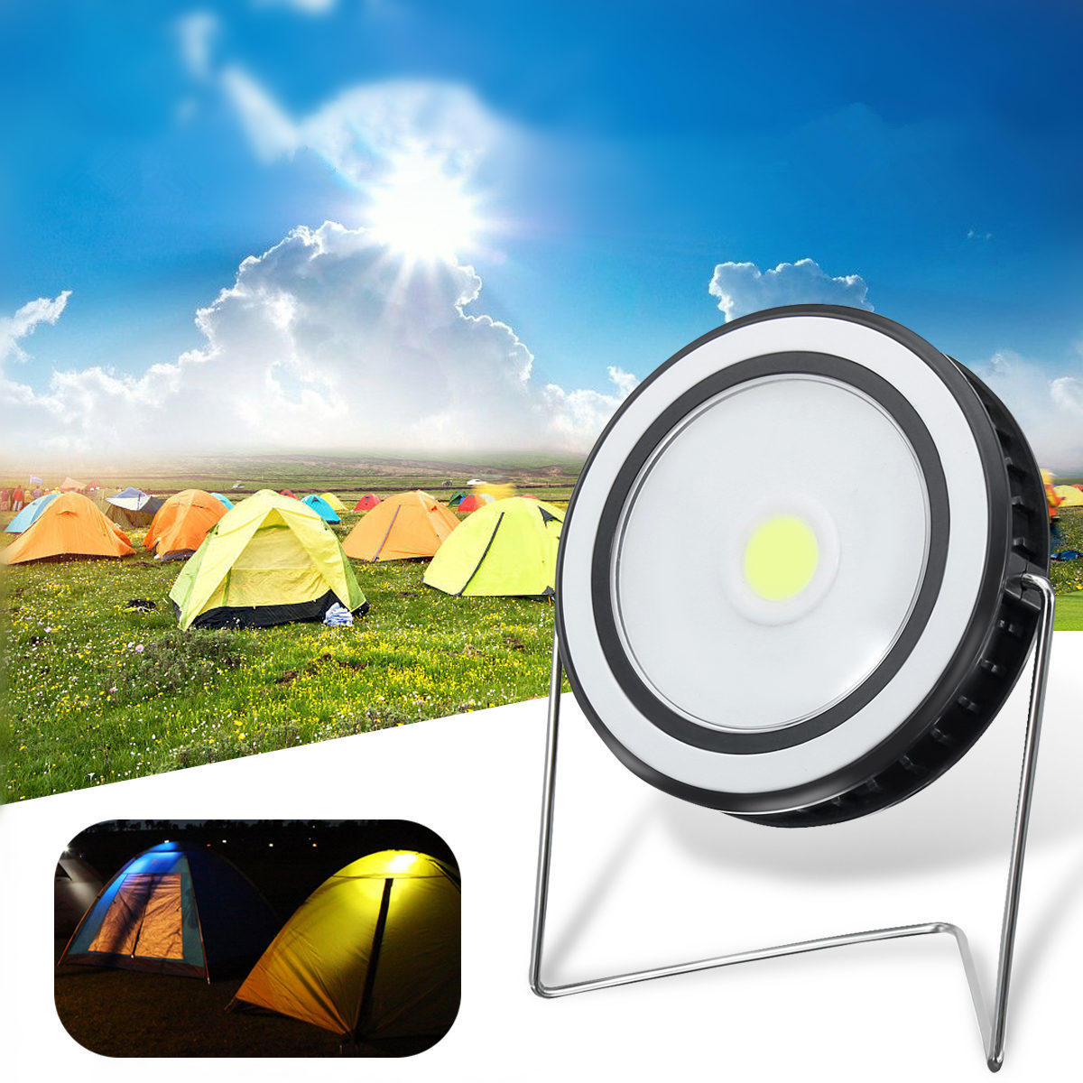 150LM PANNOCCHIA GUIDATO solare Panel Energia Light luce esterna emergenza emergenza lampada per campeggio escursionismo