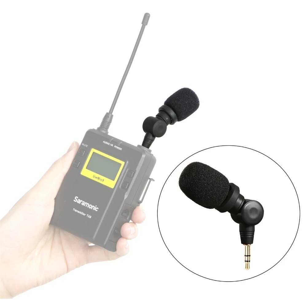 

Saramonic SR-XM1 Plug and Play 3.5mm Wireless Omnidirectional Microphone for Video Mic for DSLR Camcorder CaMixer SmartM