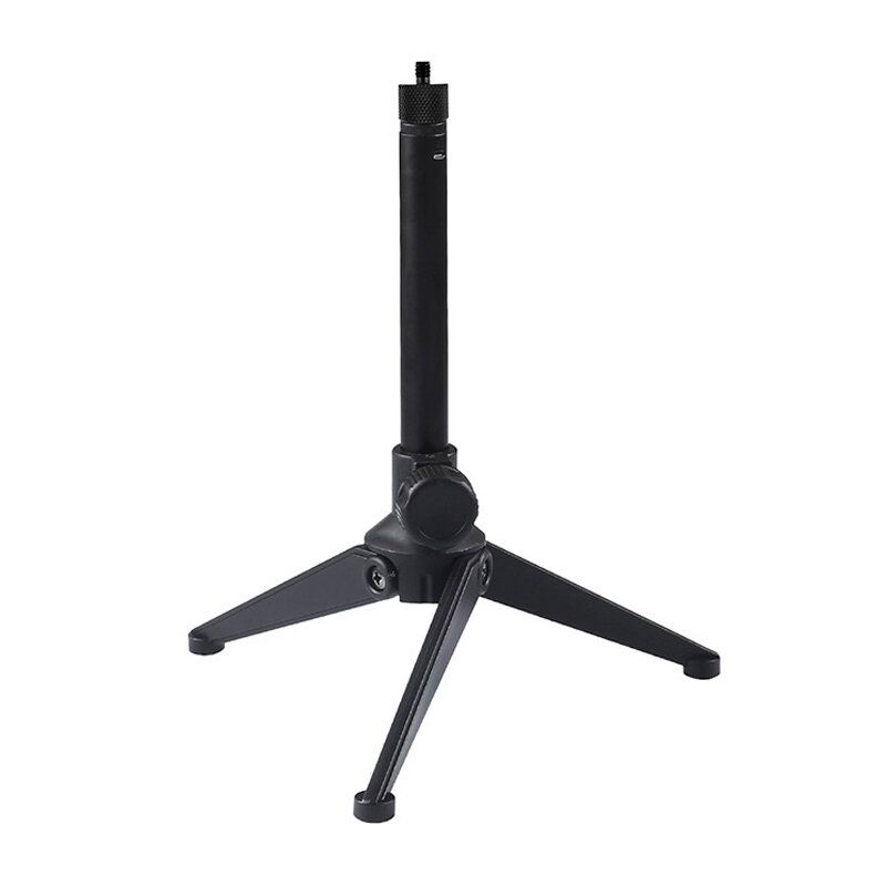 PULUZ PU408 22cm Desktop Adjustable Tripod Stand Selfie Stick LED Ring Light Mount Holder for Live B