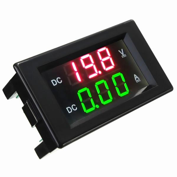 DANIU YB4835VA 0-100V 20A Dubbele weergave Voltmeter Stroommeter Digitale LED