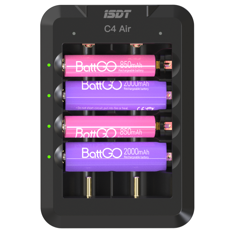 

ИСДТ C4 Воздух 4A, 6 разъемов USB Type-C Интеллектуальное зарядное устройство с подключением к приложению для литий-ионн