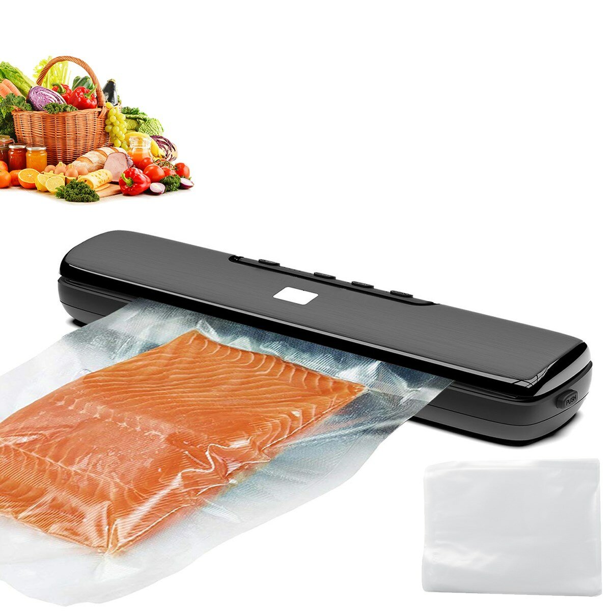 220V New Vacuum Packing Machine Commercial Household Food Vacuum Sealer Film Sealer Vacuum Packer In