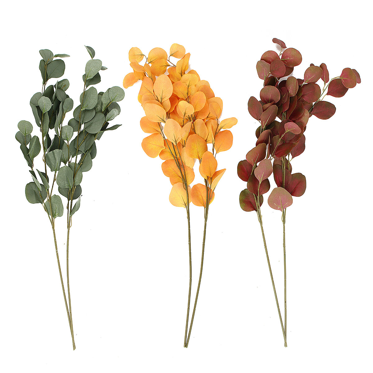 Handmade Plant Leaves Artificial Bouquet Eucalyptus Leaf imitation Plant DIY For Wedding Party Home 