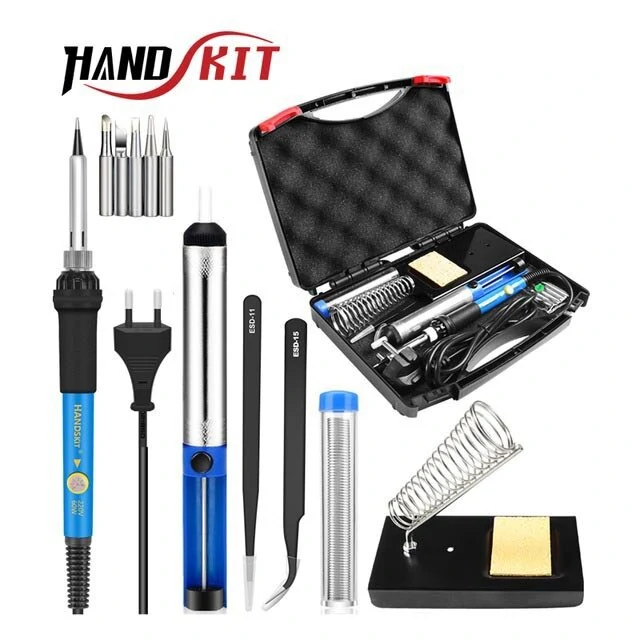 Handskit 110V 220V 60W 90W Adjustable Temperature Soldering Iron Set For cutting Welding Repair Welding