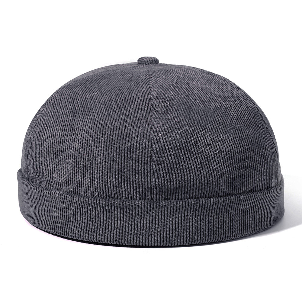 

Мужские женские зимние вельветовые регулируемые французские шляпы без полей Модная тюбетейка матросская кепка