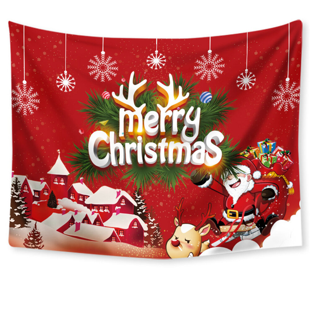 Kerststijl Tapijt Polyester 150x200 cm Groot Digitaal Afdrukken Tapijt Voor Winkel Decoratie TV Acht