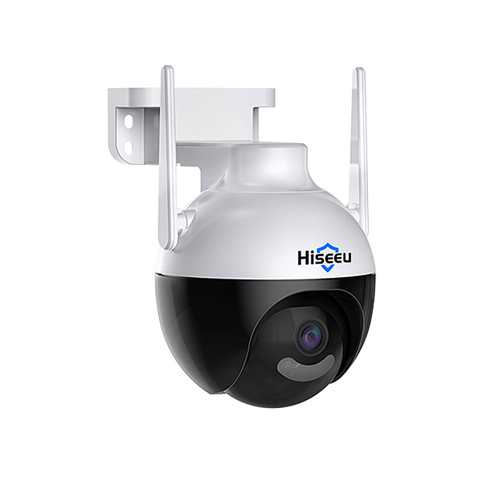 Hiseeu 4K 8MP WiFi Security Camera Outdoor Intelligent PTZ 2-way Audio Cam Night Vision AI Human Detection IP66 Waterpro
