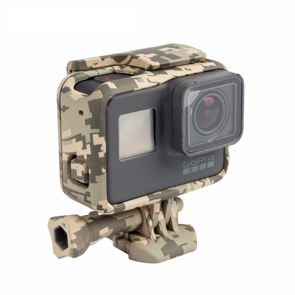 Cool Camouflage Frame Beschermende Behuizing Case Shell voor Gopro Hero 5 Sport Camera