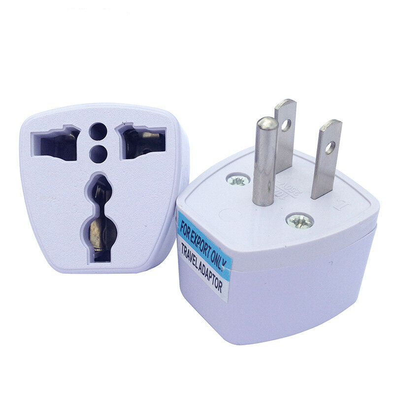 US Universal Adapter AC3 Pin Power Plug Travel Abroad Adapter