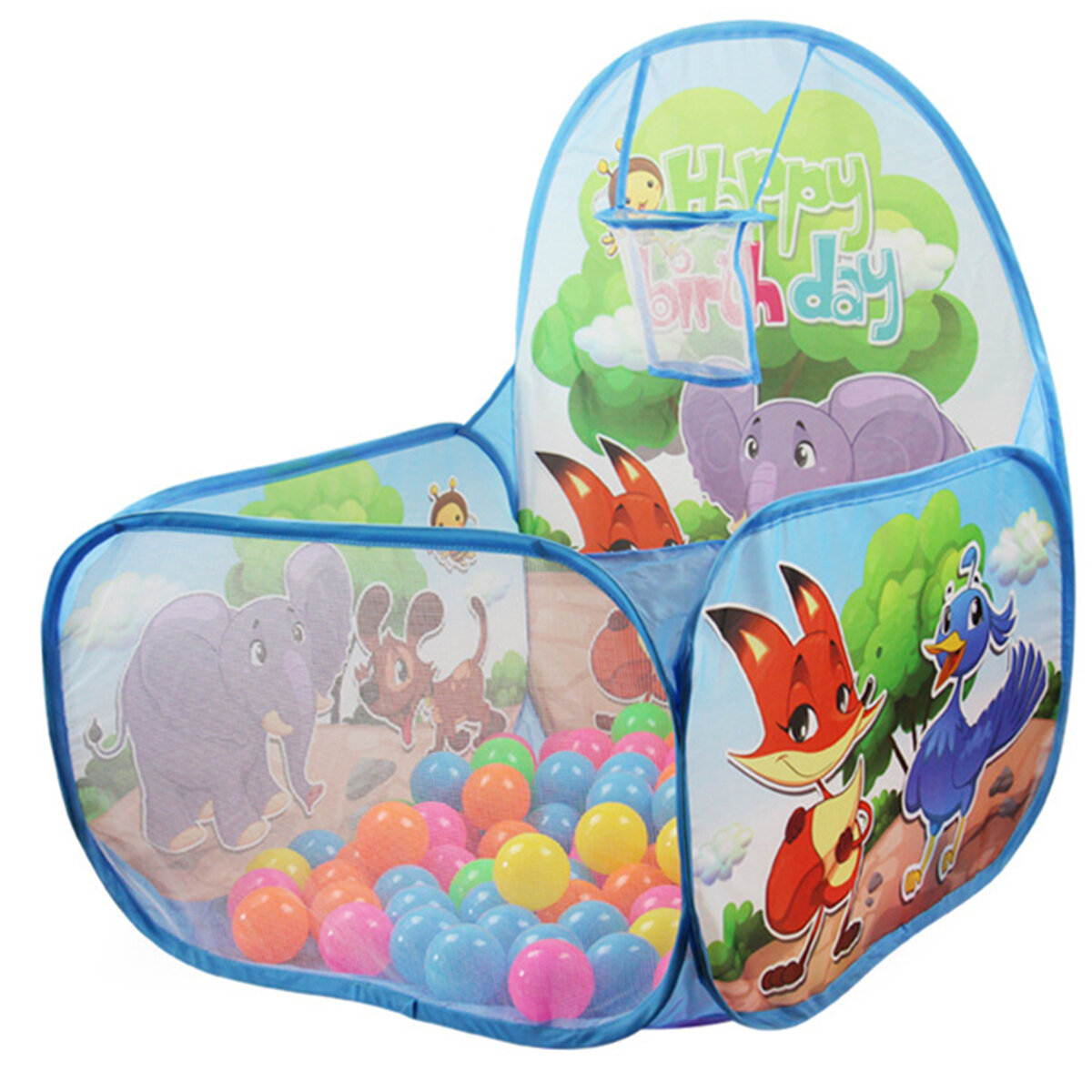 

60CM Детские игрушки Палатка Ocean Пластиковый шар Бассейн Кемпинг Крытая баскетбольная корзина Играть в палатку