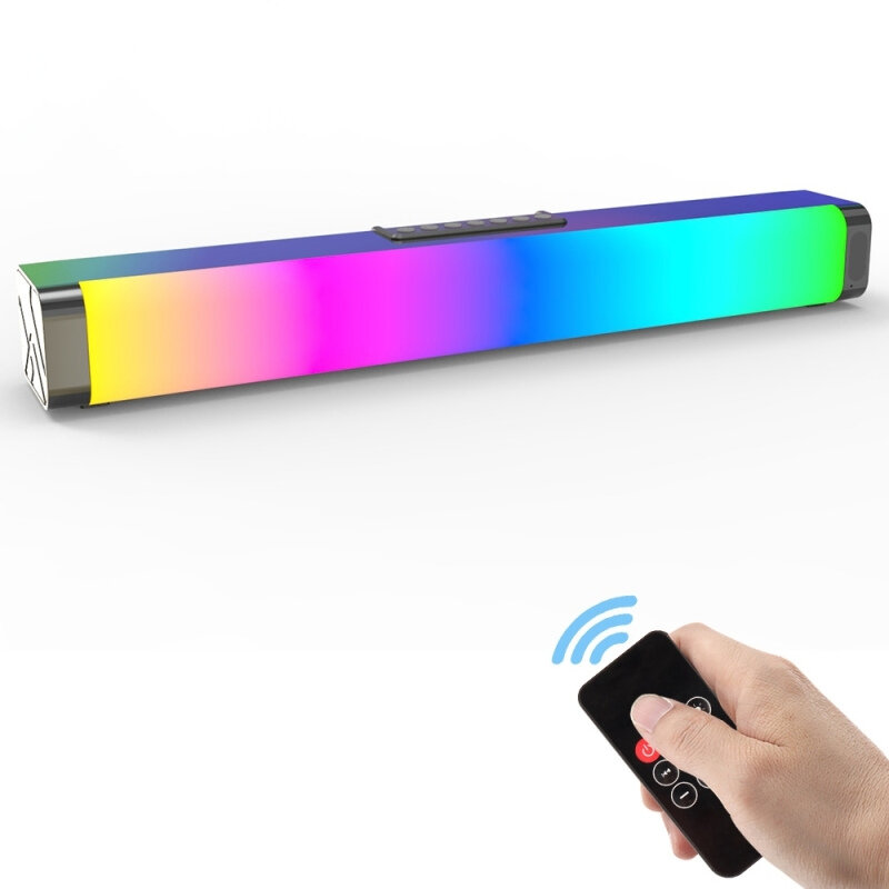 Bakeey LP-18 20W Bluetooth-luidspreker Soundbar Stereo Home Theater Soundbar Rechthoek RGB Colorful 