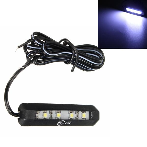 12v 0.3w motorcycle car 4 leds tiny rear number plate light lamp