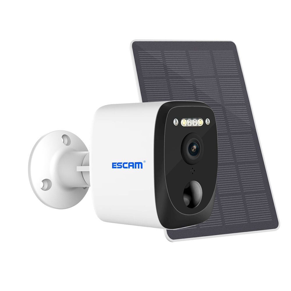 

ESCAM QF370 3MP WiFi IP Camera with Solar Panel Intelligent Night Vision PIR Motion Detection IP66 Waterproof Two-way Au