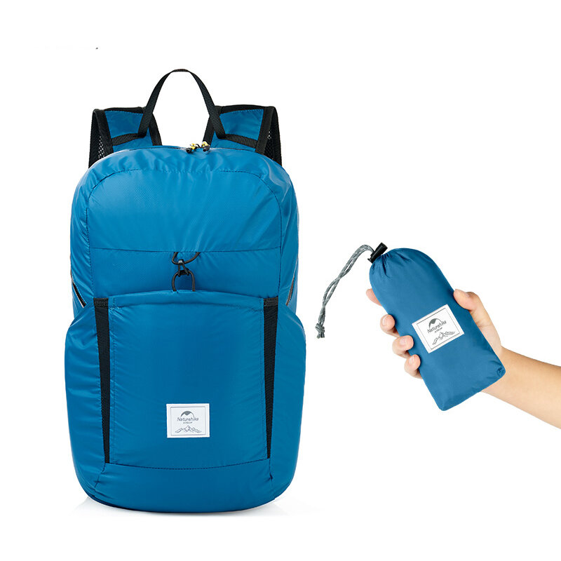 Рюкзак Naturehike NH17A017-B объемом 22 литра с функцией складывания, ультралегкий, водонепроницаемый, предназначенный для активного отдыха и путешествий на открытом воздухе.