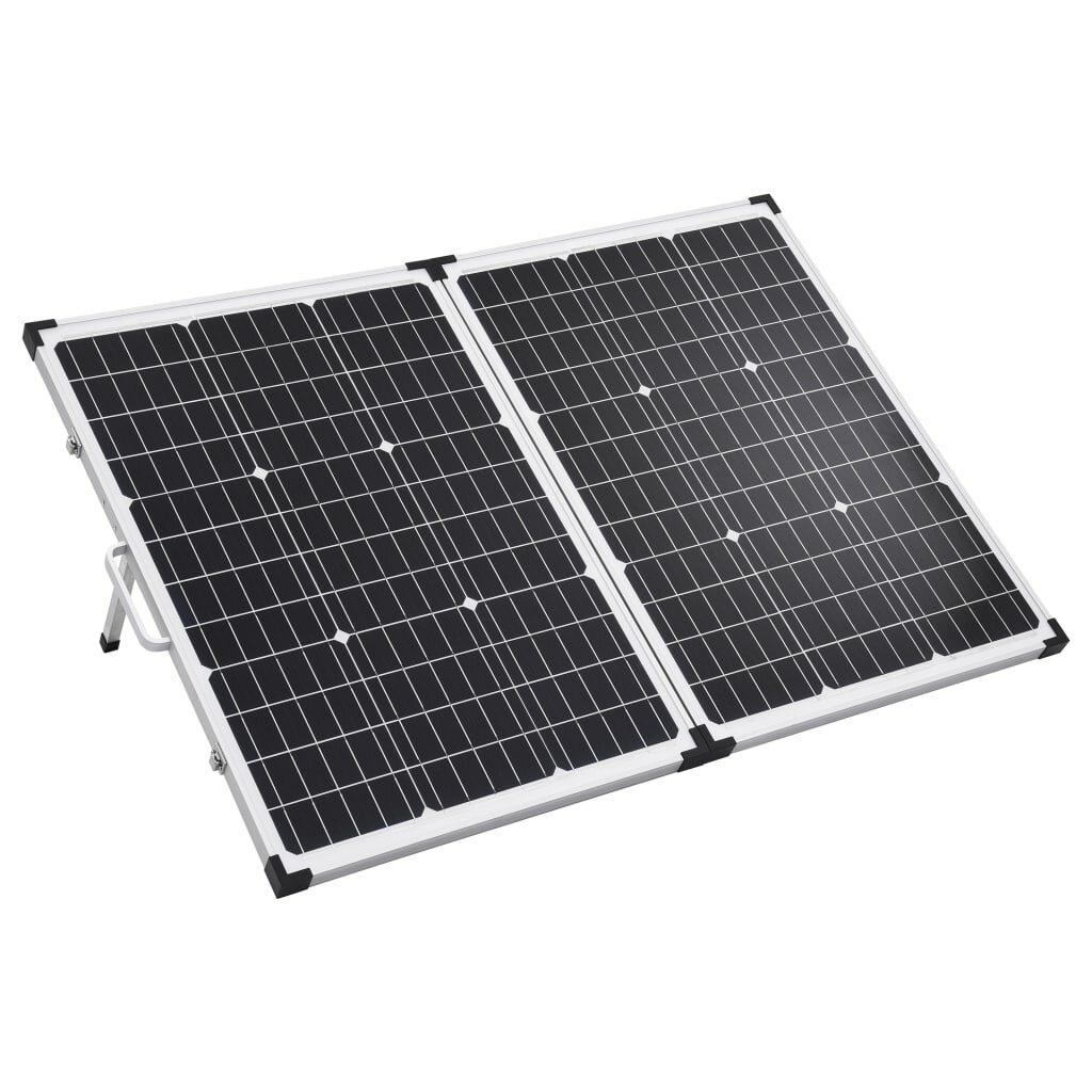 [EU Direct] 120W(2pcs*60w) Foldable Solar Panel 12v Portable Solar Suitcase Monocrystalline Silicon Tempered Glass Alumi