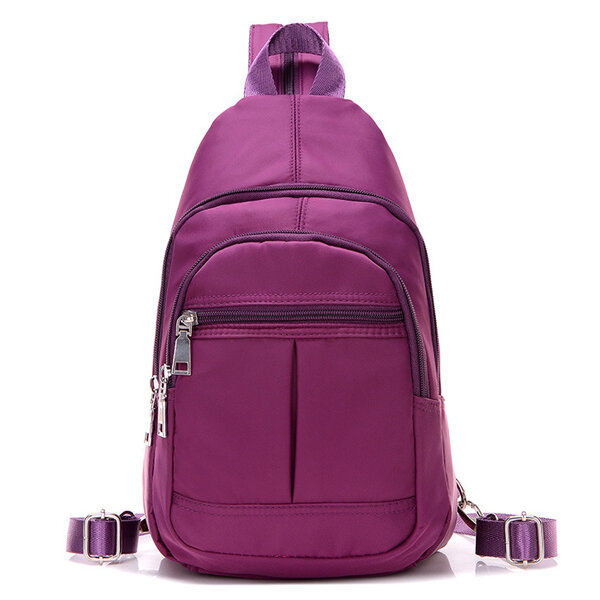 Waterproof Nylon Multi-Purpose Shoulder Bag Backpack Chest Diagonal Package Twill Bag