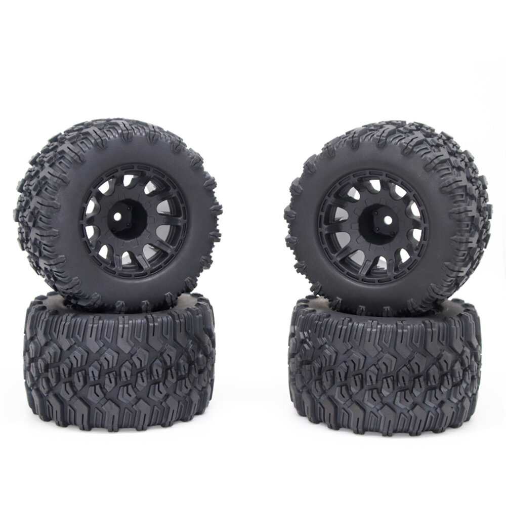4PCS Tires Wheels 17mm Hex for Small E Maxx ARRMA Kratun OUTCAST LOSI Crawler Truck 1/8 RC Cars Vehi