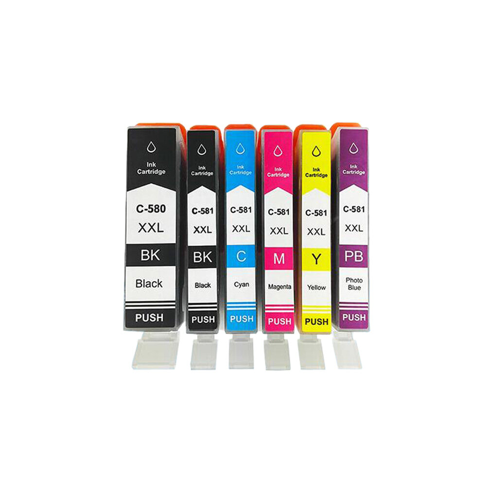 

MengXiang Compatible C580 C581 ink cartridge Replacement for PIXMA TR7550/TS6150/TS8152/TS9155 Printer