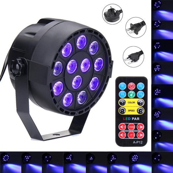 36W 12 LED UV Purple DMX Par Light Disco Bar DJ Light Show Stage Verlichting voor Halloween AC90-240