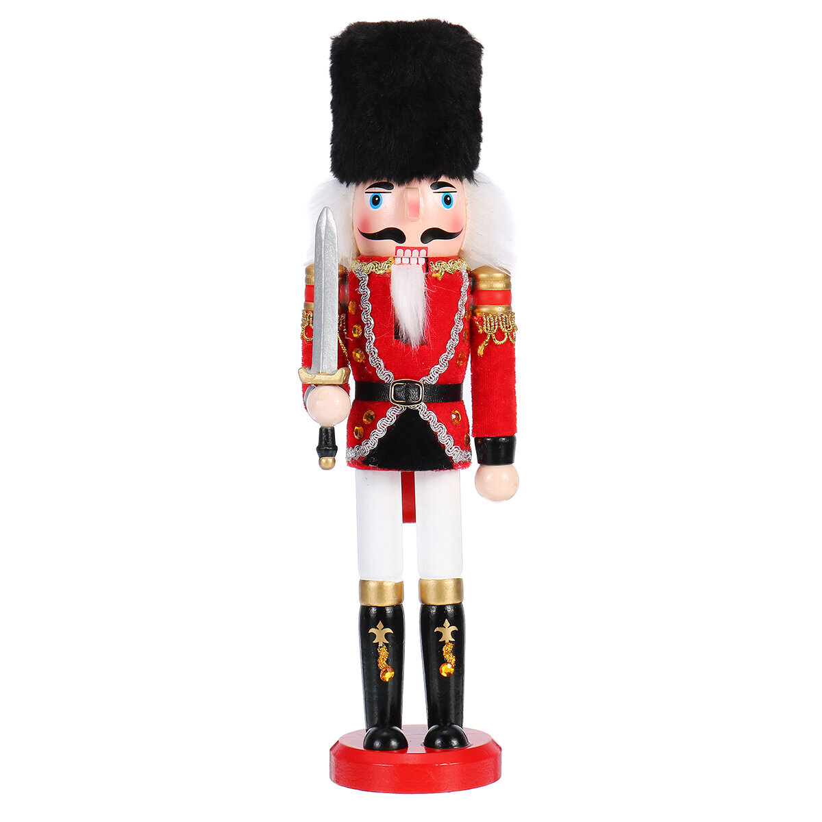 

Рождественский солдат Щелкунчик Кукла украшения деревянная кукла Винтаж настольные украшения 30 см праздничное украшение
