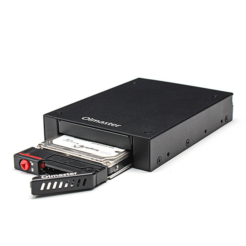OImaster内部1ベイSoftドライブハードディスクボックスラックブラケットエンクロージャケース、LEDインジケーター付き70 / 9.5 mm 2.5インチSATA SATA HDD SSD SDMR-6101