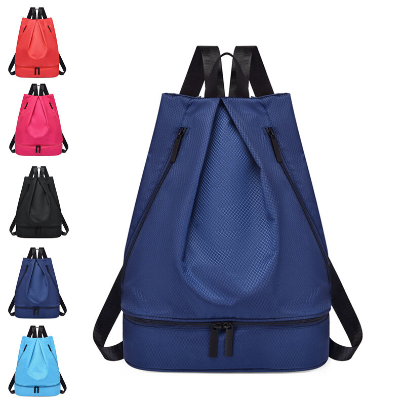 Portable Sports Fitness Bag Wet Dry Separation Swimming Bag Waterproof Beach Storage Backpack School Bags