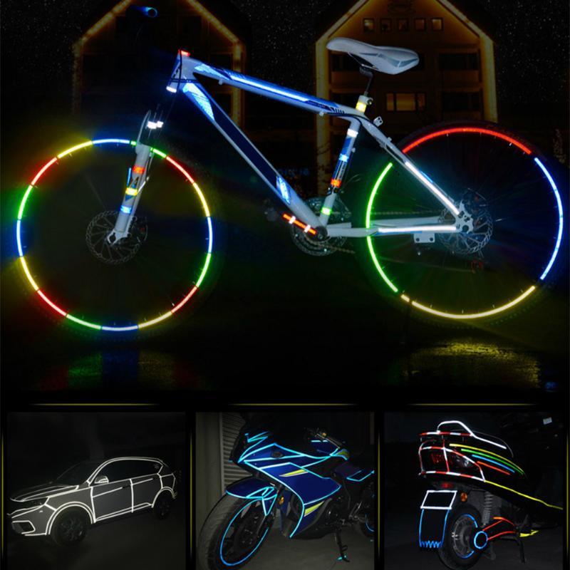 BIKIGHT 315 "Cycling MTB Bike Safety Reflective Wheel Sticker voor Scooter Bike Decal Tape