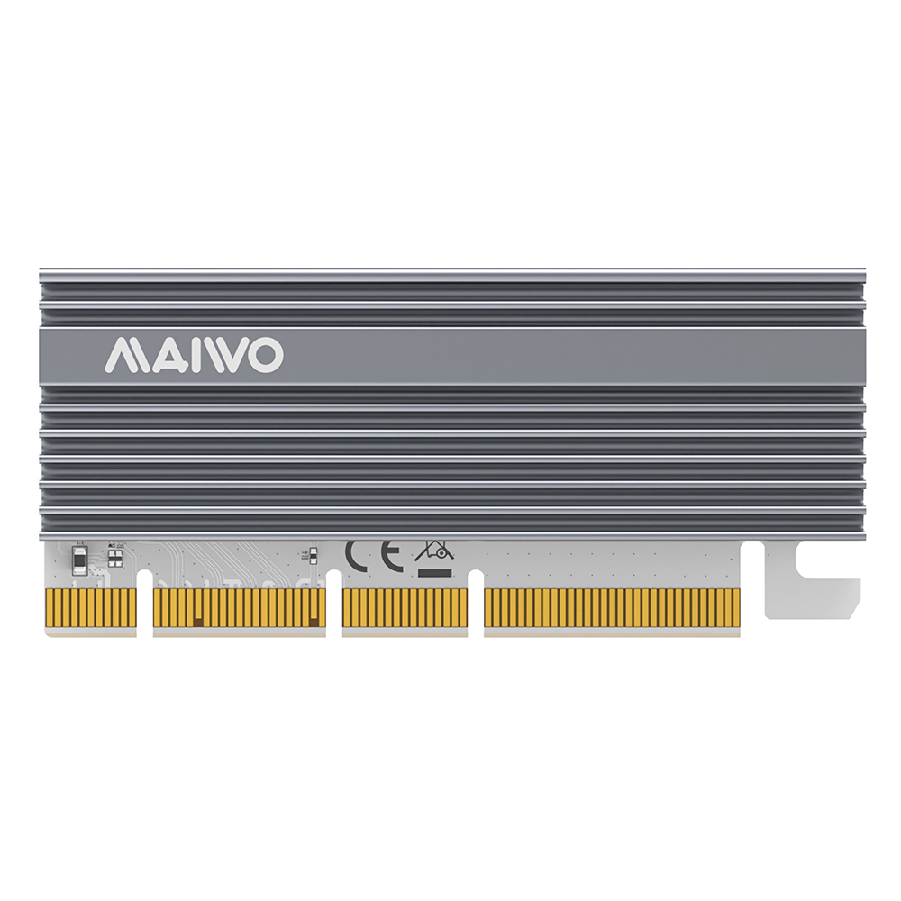 Maiwo KT058PClex16からM.2NvmeアダプターカードRGB呼吸ランプヒートシンク付き32Gbps帯域幅ハードドライブアダプター
