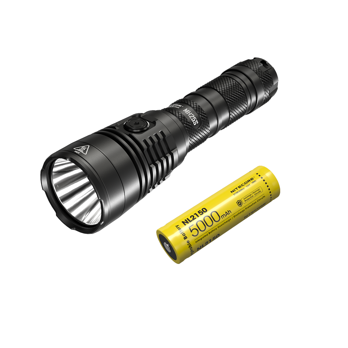 Nitecore MH25S SST40 1800lm USB-C Rechargeable Tactical Faslhlight with 5000mAh 21700 Battery 5 Modes Adjustable LED Tor