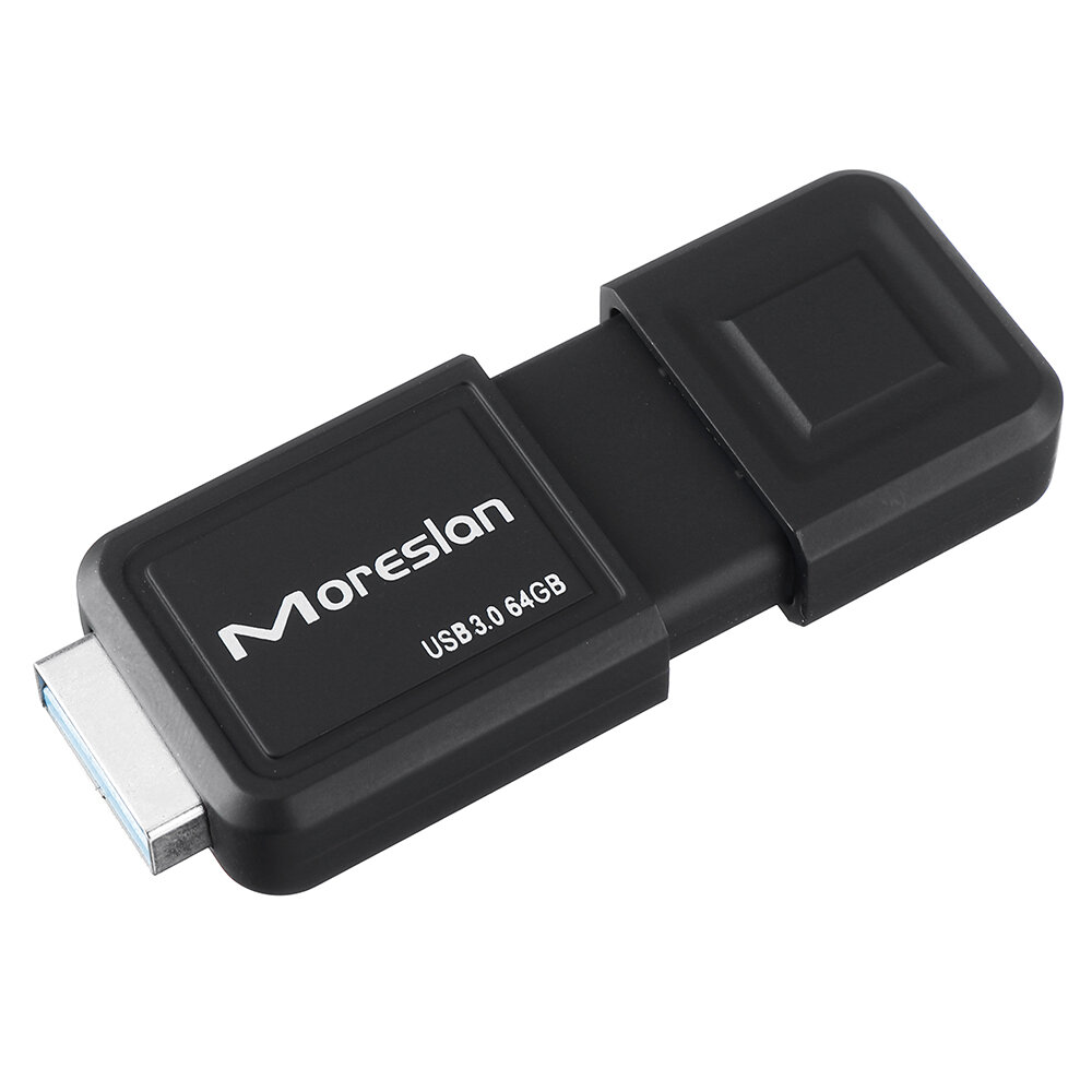 Moreslan Mini USB 3.0 64GB USB FlashドライブメモリUディスクペンドライブプラスチックリトラクタブルポータブルサムドライブギフト用