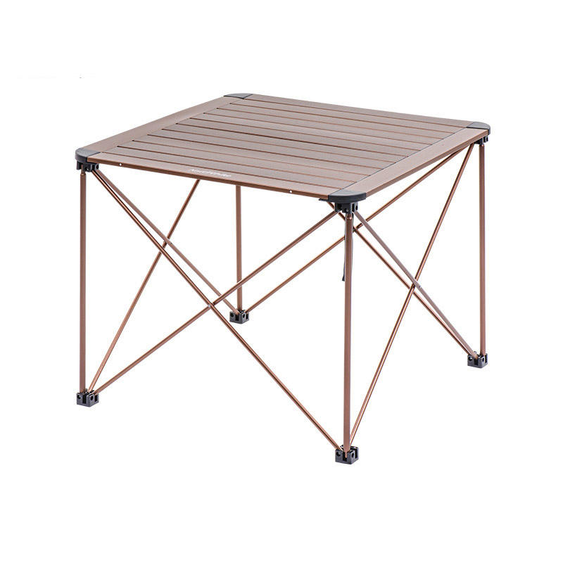 Table pliante portable pour l'extérieur en aluminium de Naturehike, pour le camping et le pique-nique, de 27,3x27,3x22 pouces.