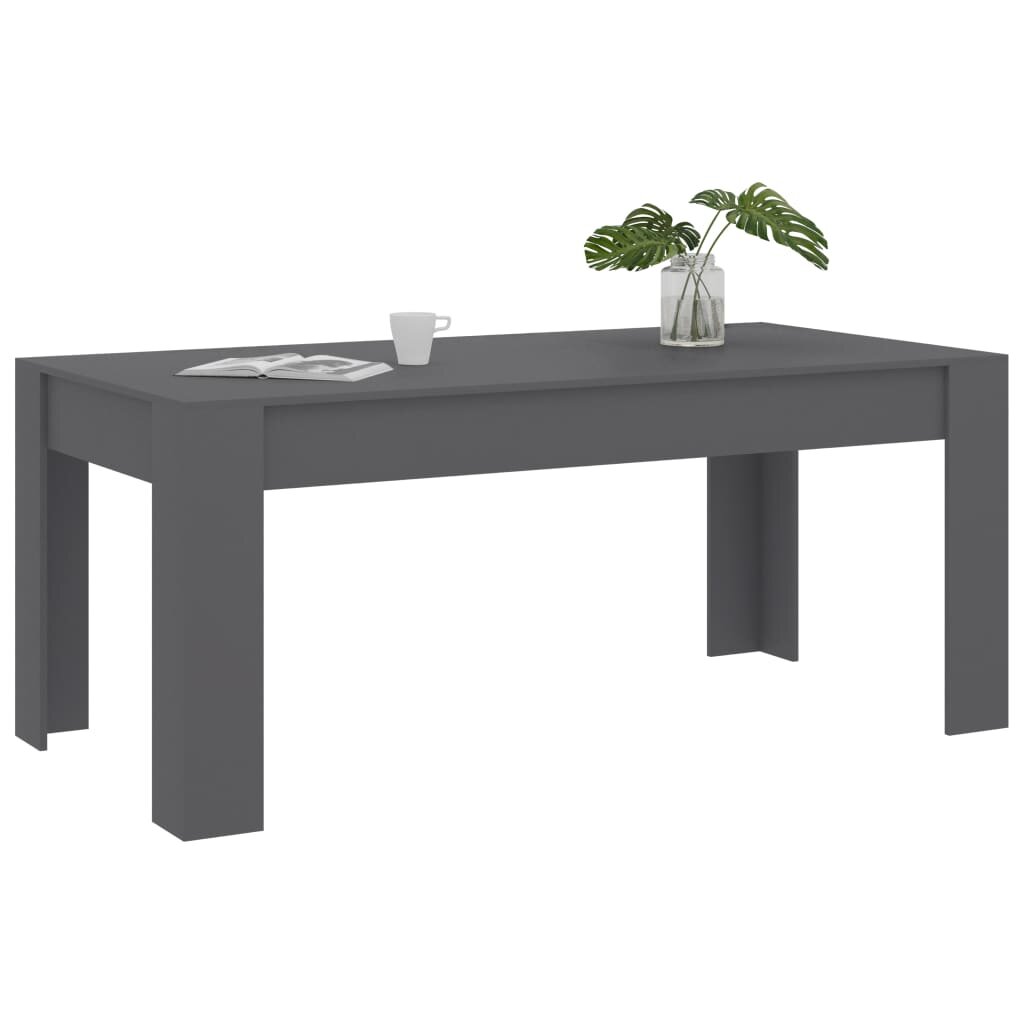 

Dining Table Gray 70.9"x35.4"x29.9" Chipboard
