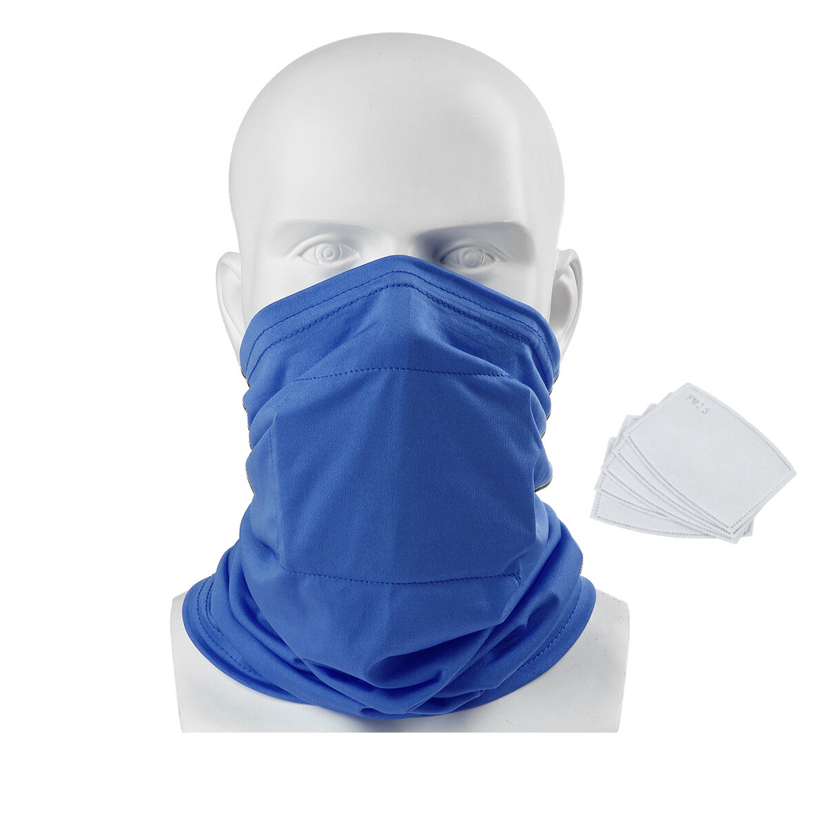 Kinderen Kind gezichtsmasker met 5 stuks PM2.5 Filters Tube Sjaal Bandana Head Multi-use Motorcycle 