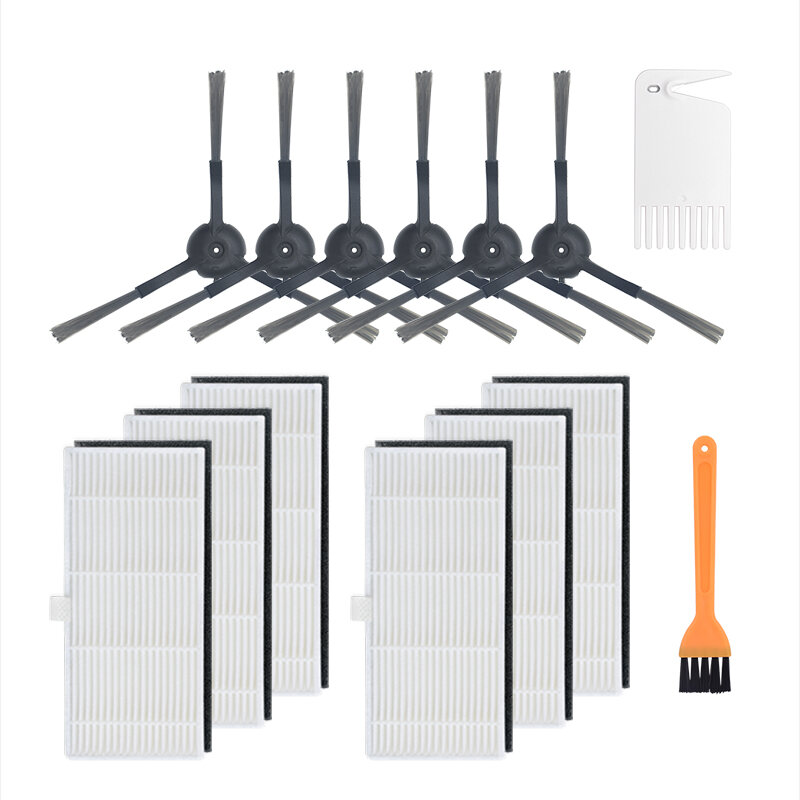

14pcs Replacements for Xiaomi Viomi S9 Vacuum Cleaner Parts Accessories Side Brushes*6 HEPA Filters*6 Cleaning Tools*2 [