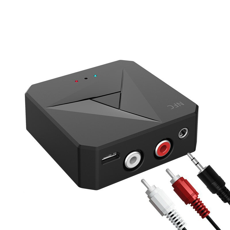 

Bakeey 2 In 1 NFC-enabled bluetooth V5.0 Audio Transmitter Receiver 3.5mm Aux RCA Wireless Audio Adapter For TV PC Headp