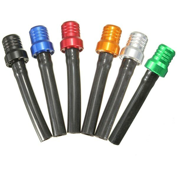 Tank Colorful Cap Gas Fuel Petrol Valve Vent Two-way Breather Hose Black Tube