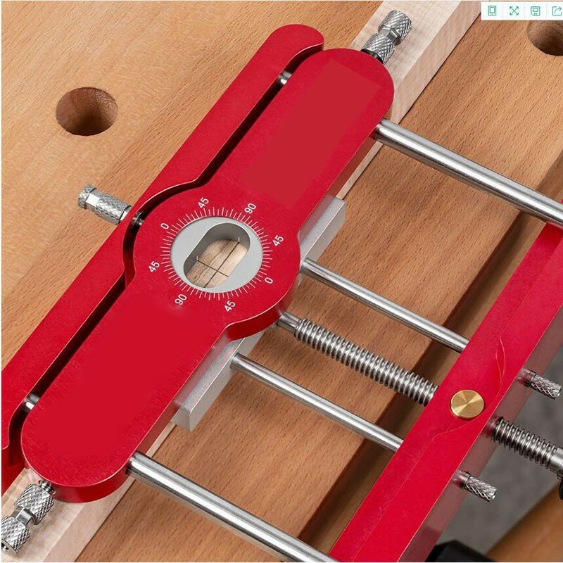 Loose Tenon Joinery Jig Locator Drill Punch Locator Drill Guide Fixture Drilling Locator Woodworking DIY Tool