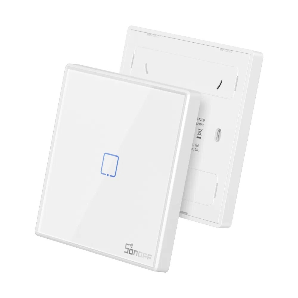 Sonoff t2eu rf remote controller 86 type wall panel sticky 433mhz rf remote control 1/2/3 gang works with sonoff tx wifi wall switch