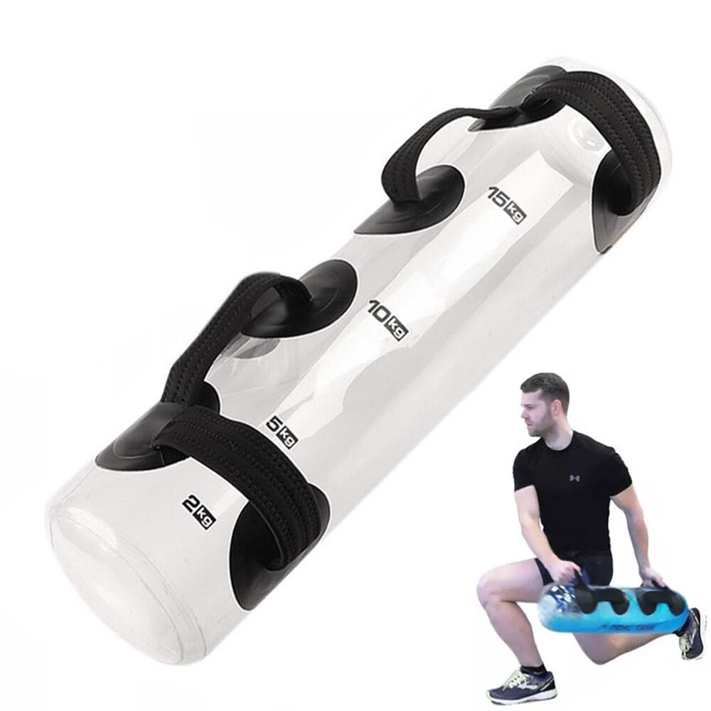 KALOAD 25KG Fitness Water Bag Fitness Aqua Bag Adjustable Core Workout Inflate Sandbag for Home Training Balance Exercis
