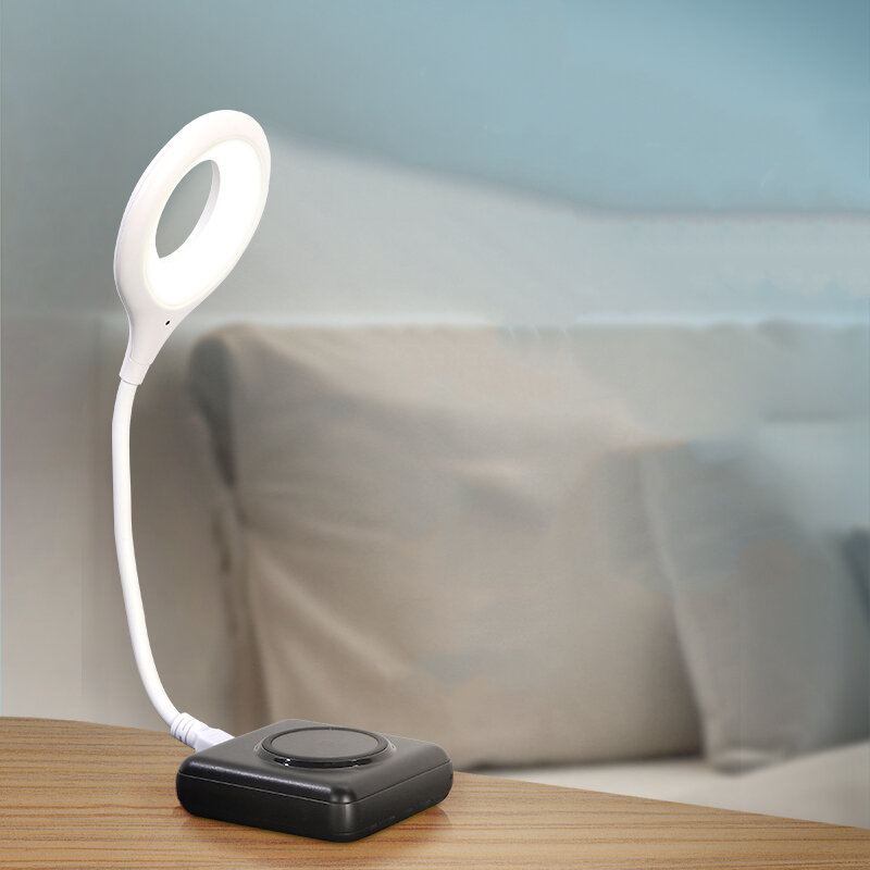 USB Intelligente spraakbesturing Nachtlampje 3 kleurtemperaturen Spraakgestuurd mini draagbaar omgev