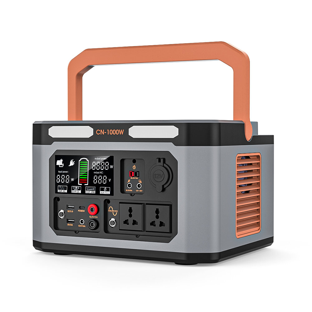 1000W 999Wh(270000mAh) Portable Power Station 110V/220V Power Generator With 15W Wireless Charging F