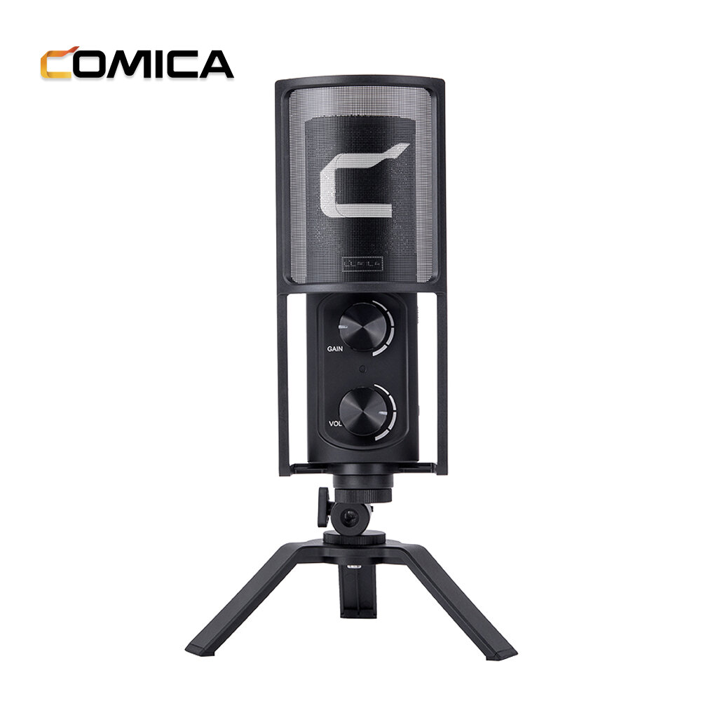 

Comica STMUSB Studio Microphone USB Cardioid Condenser Professional Mic for Mobile Phone YouTube Video Recording Live Br