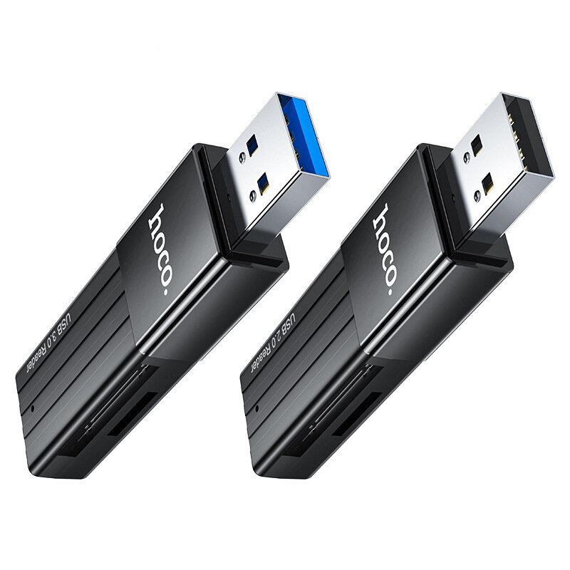 HOCO HB20 2-in-1 USB 3.0 / USB 2.0-kaartlezer Ondersteuning Micro SD / TF-kaartadapter voor laptop M