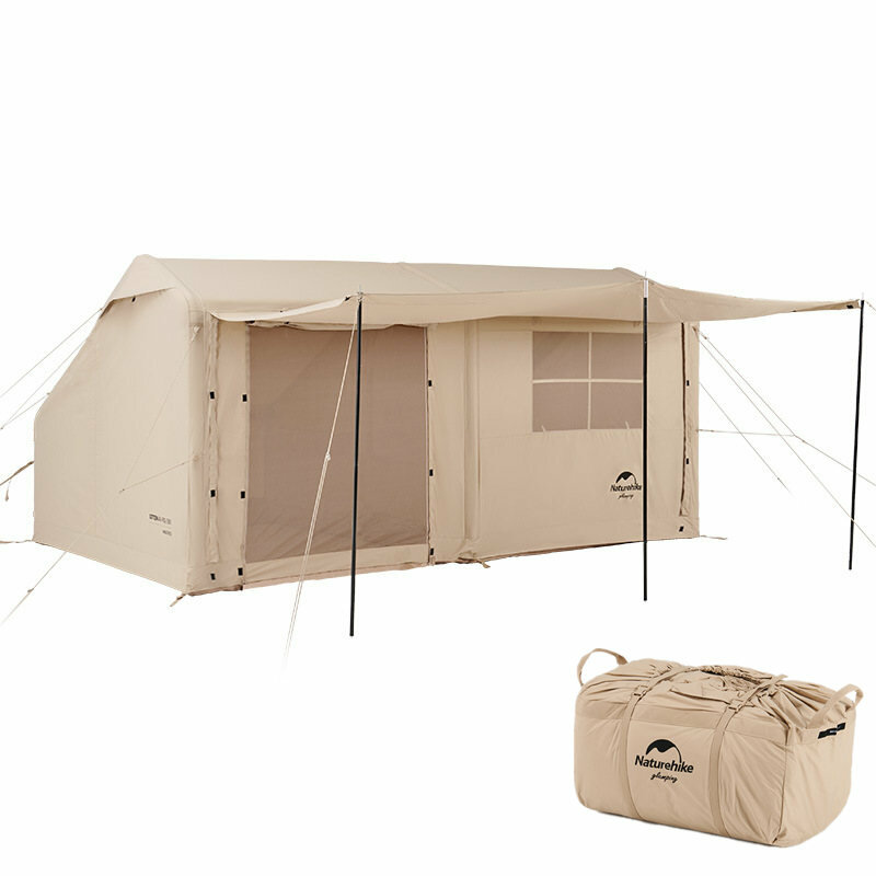 Naturehike?Opblaasbare?Tent?Outdoor?Draagbare?Grote Ruimte Luxe Familie Camping Tent Met Dakraam Sch