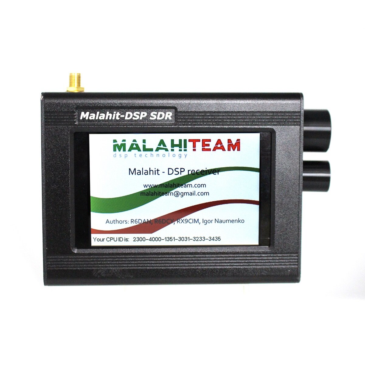 50 kHz-250 MHZ 400 MHz-2 GHz 3,5-inch IPS Scherm Touchscreen SDR-ontvanger Ingebouwde dubbele membra
